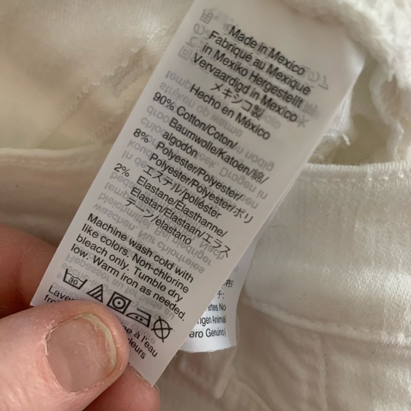 Madewell 9" High-Rise Skinny Jeans in Pure White size 27 - Picture 9 of 9